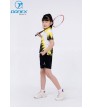 Áo thể thao trẻ em TC-1026  Đen phối vàng